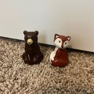 NWOT Forest Animals Salt & Pepper Shakers